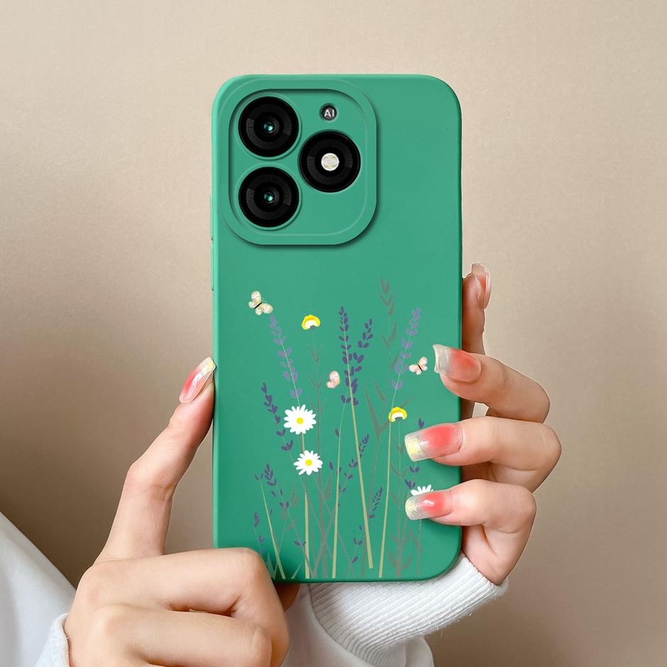 For Tecno Itel A70 Phone Case Cool Girl Cartoons Pattern Liquid Silicone Shell For ItelA70 A 70 High-quality New Design Fundas