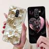 For Samsung Galaxy A6 Plus 2018 Phone Case On Samsung A6+ (2018) A6 A600F A605G Elegant Floral Cat Soft Silicone Clear TPU Cases
