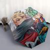 1pc My Hero Academia Boku no Hero Academia Izuku Midoriya Katsuki Bakugo Outdoor Umbrella Automatic Opening Folding Design 8 Bone Iron Frame Festival