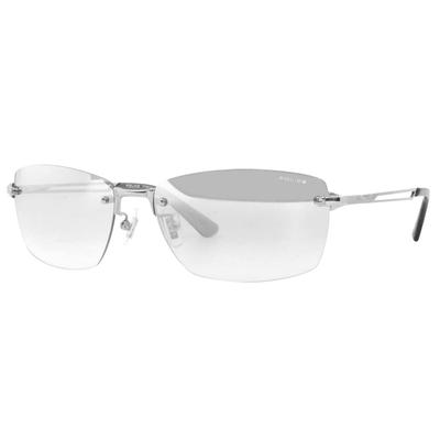 POLICE Sunglasses SPLG39J 583X 60 2023 Model WIND Two Point Borderless Square Titanium Mirror Lens Men's