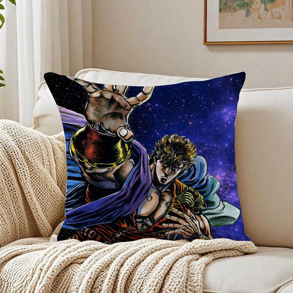 Classic Action Anime HHokuto no Ken Cushion Cover Pillowcase Antidustmite living Room Sofa Decor Cushion Room