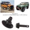 RC Bevel Gear Set 8T 30T Reverse Steel High Strength Wear Resistance RC Helical Bevel Gear Kit for Axial 1/10 Car