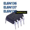 5pcs Original DIP8  6N137 EL6N137 A6N137 EL6N139 EL6N139 6N137 6N139 Optical Isolator Logic Output High-speed
