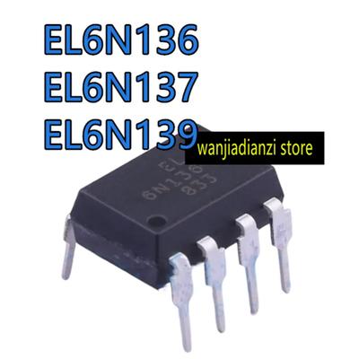 5pcs Original DIP8 6N137 EL6N137 A6N137 EL6N139 EL6N139 6N137 6N139 Optical Isolator Logic Output High-speed