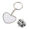 Sublimation Blank Keychain with Metal Keyring Heat Transfer Keychain for Christmas Children Day Birthday Present
