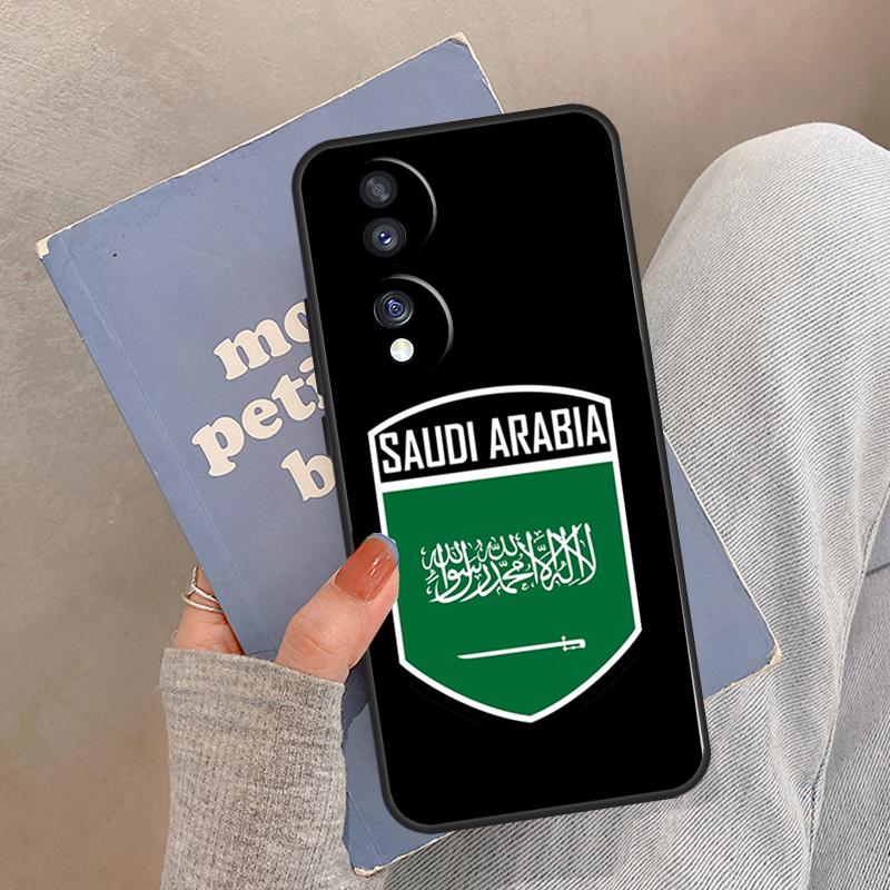 Saudi Arabia Flag Case For Honor Magic 5 6 7 8 Pro Cover For Honor 200 400 Lite 50 70 90 X8a X8b X9a X9b X9c