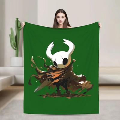 Hollow Knight The Knight Anime Plush Blanket for Kids  Soft Warm Flannel Throw for Sofa Couch Bed