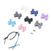 Gambe Occhiali in Silicone per Bambini Cerniera Occhiali Vite Antiscivolo Fissaggio Braccio Occhiali Sostituzione Accessorio Montatura Multicolore