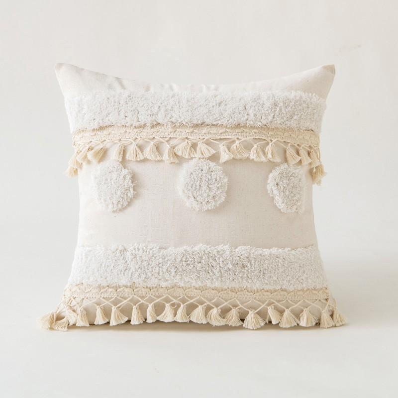 Nordic Tassel Cushion Cover Boho Style Decorative Pillow Home Sofa