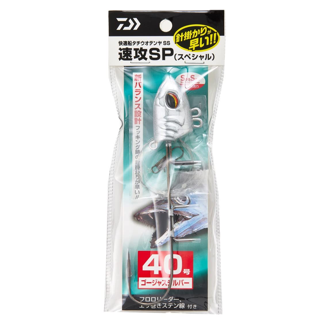 DAIWA Comfortable Boat Tachiuo Tenya SS Quick Attack SP 40 No. 40 серебряный