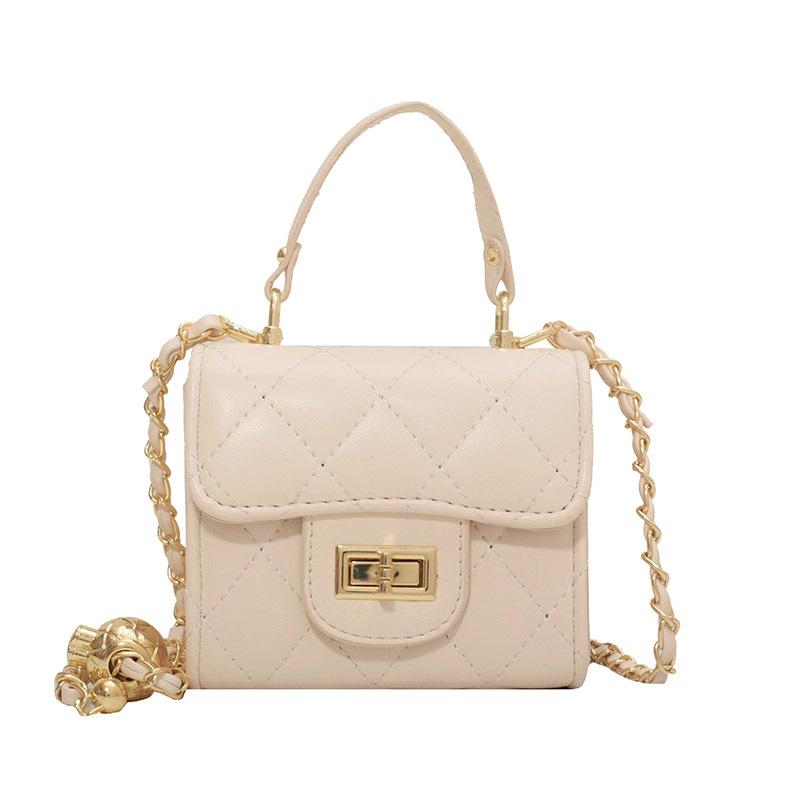 This Year's Popular Fashion, Foreign Style, Small Fragrant Style, Rhombus Chain, Portable Small Square Bag, Versatile Temperament, Commuter Messenger