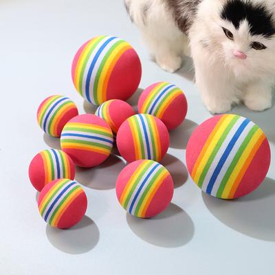 Cat Toys Ball Interactive Cat Dog Play Chewing Rattle Scratch EVA Ball Training Balls Pet Toys Supplies