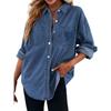 2026 New European & American Women's Casual Denim Boyfriend Shirt Jacket