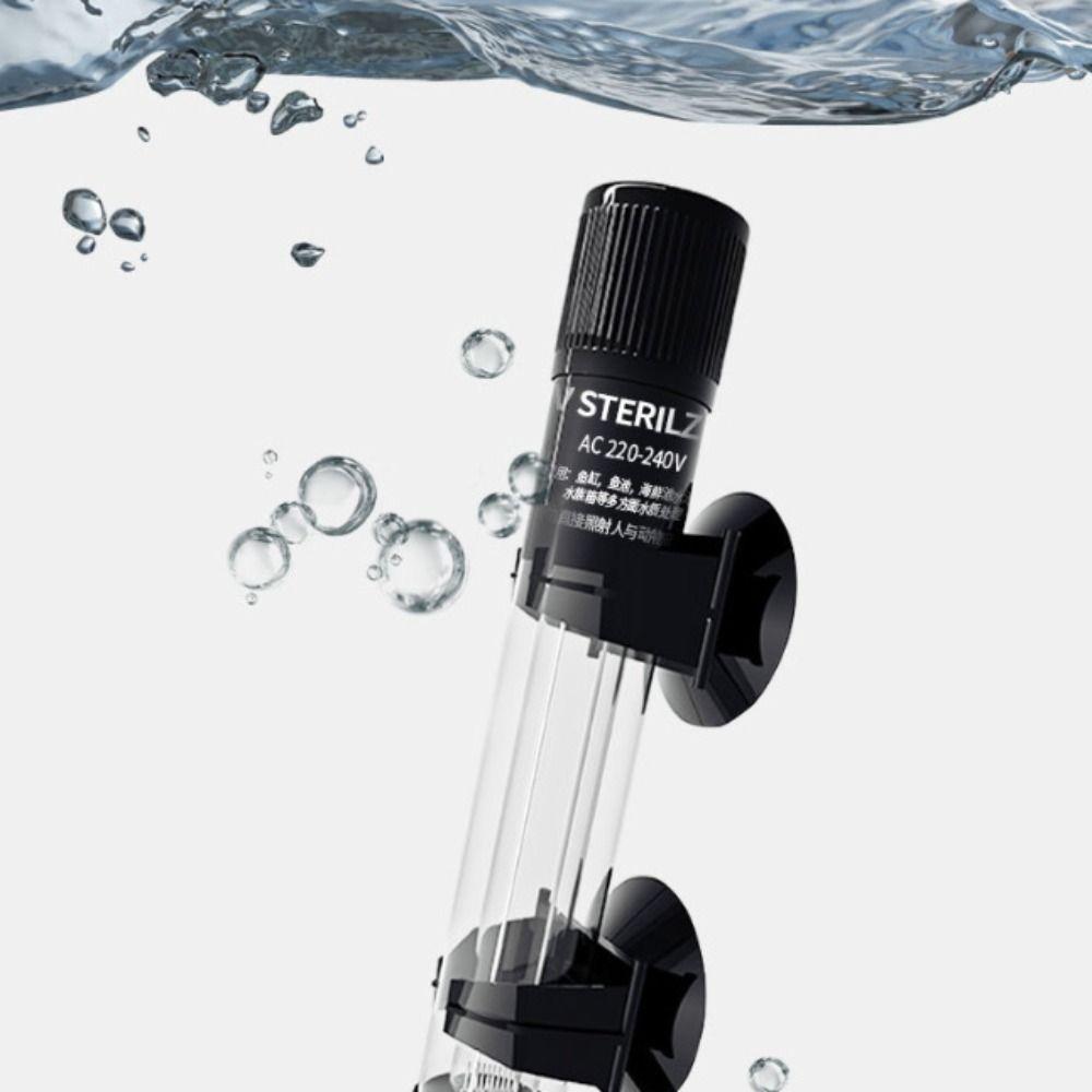 Waterproof Algae Removal Lamp Submersible Water Purification Lamp Aquarium UV Light Algae Clean