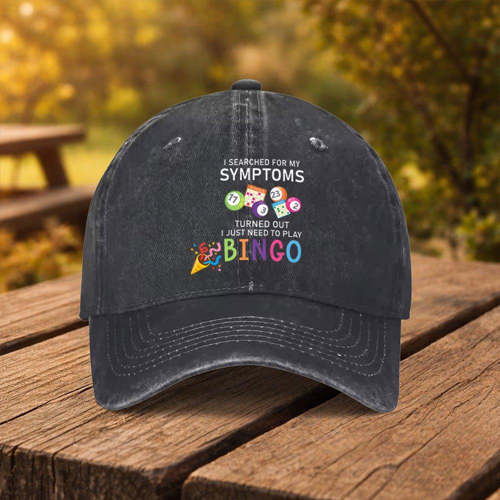 Bingo Game Themed Printed Baseball Cap Unisex Fashion Duckbill Cap Suitable for Outdoor Sports Fitness Travel and Outings