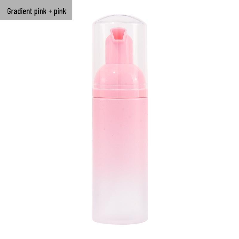 60ml Portable Foaming Face Wash Bottle - Refillable Press-Type Facial Cleanser Mousse Container
