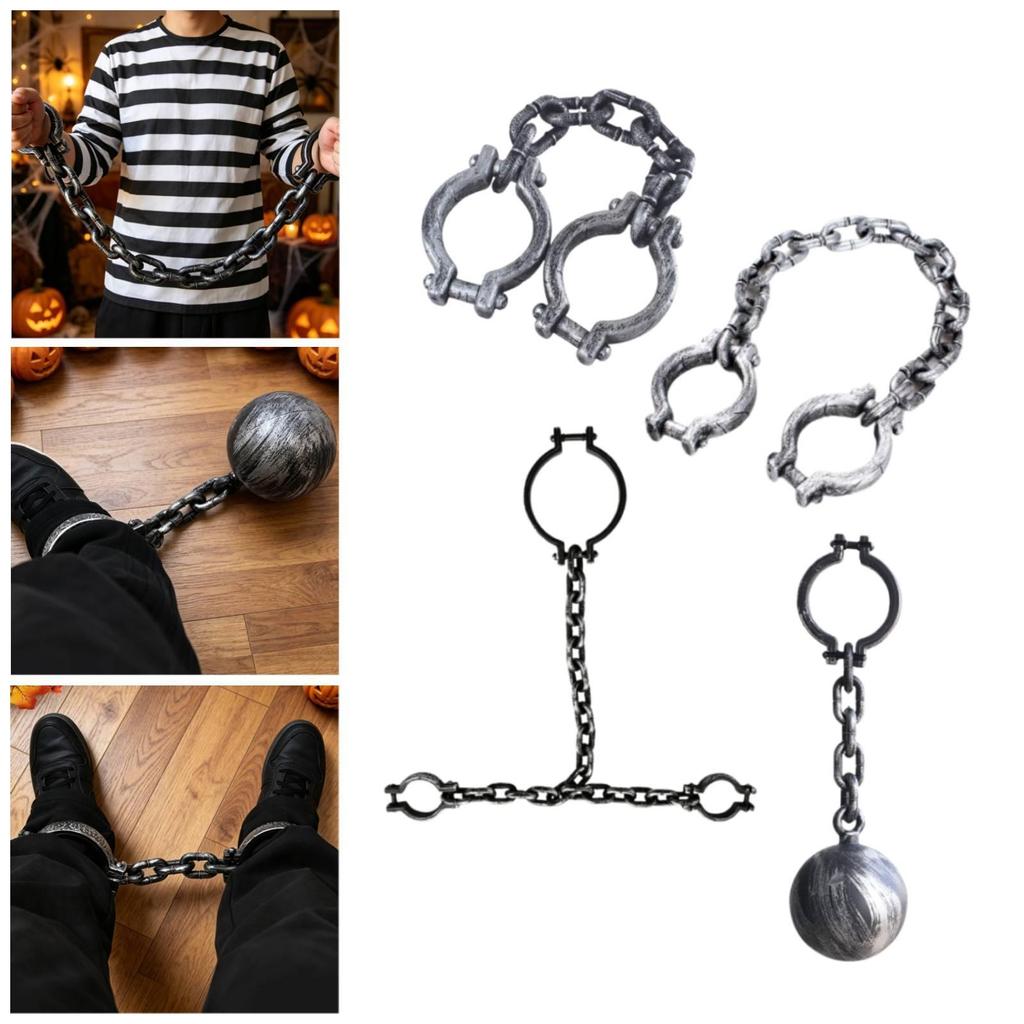 Halloween Prisoner Foot Shackles Chain Decoration Versatile for Festivals Party