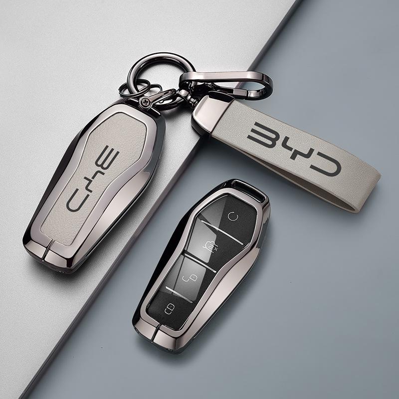BYD Car Key Case: Compatible with Qin PLUS, Tang, Seagull, Seal, Dolphin, Song Plus, Han EV, Yuan, and Frigate.