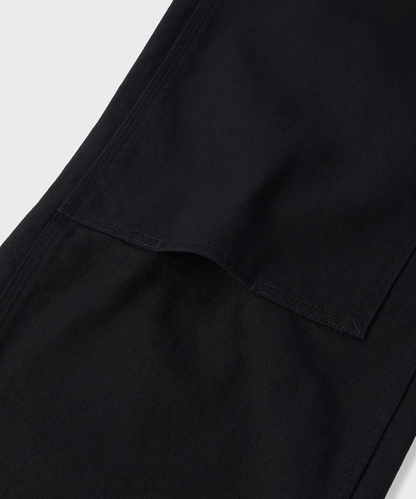 MUSINSA STANDARD Canvas Regular Fit Double Knee Carpenter Pants [Black]