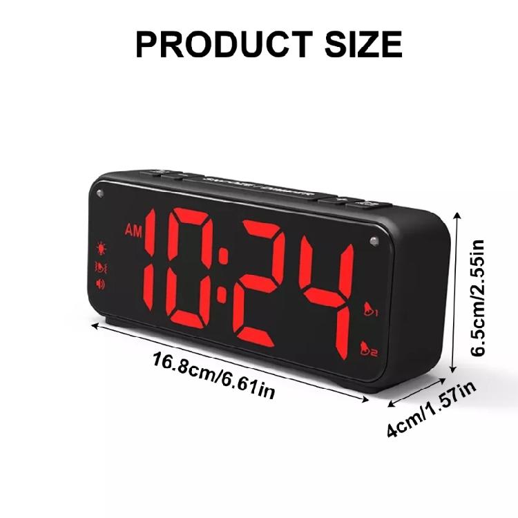 USB Connectives Vibratings Alarm Clock with Fashionable Look for Bedroom and Travel Use