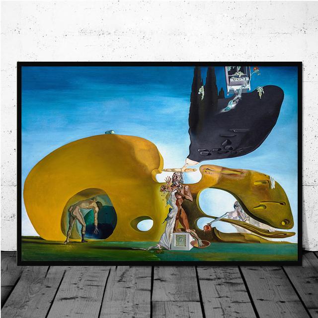 Peinture à l'huile surréaliste de Salvador Dali, décoration de la maison, affiche d'art mural