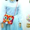Chinese Style DIY Lion Dance Bag Non-woven Fabric New Year Portable Handbag  Spring Festival