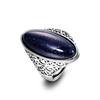 Women's Ring CopperJewelry Vintage Blue Sand Hollow Elegant Ring Gift Party Wedding