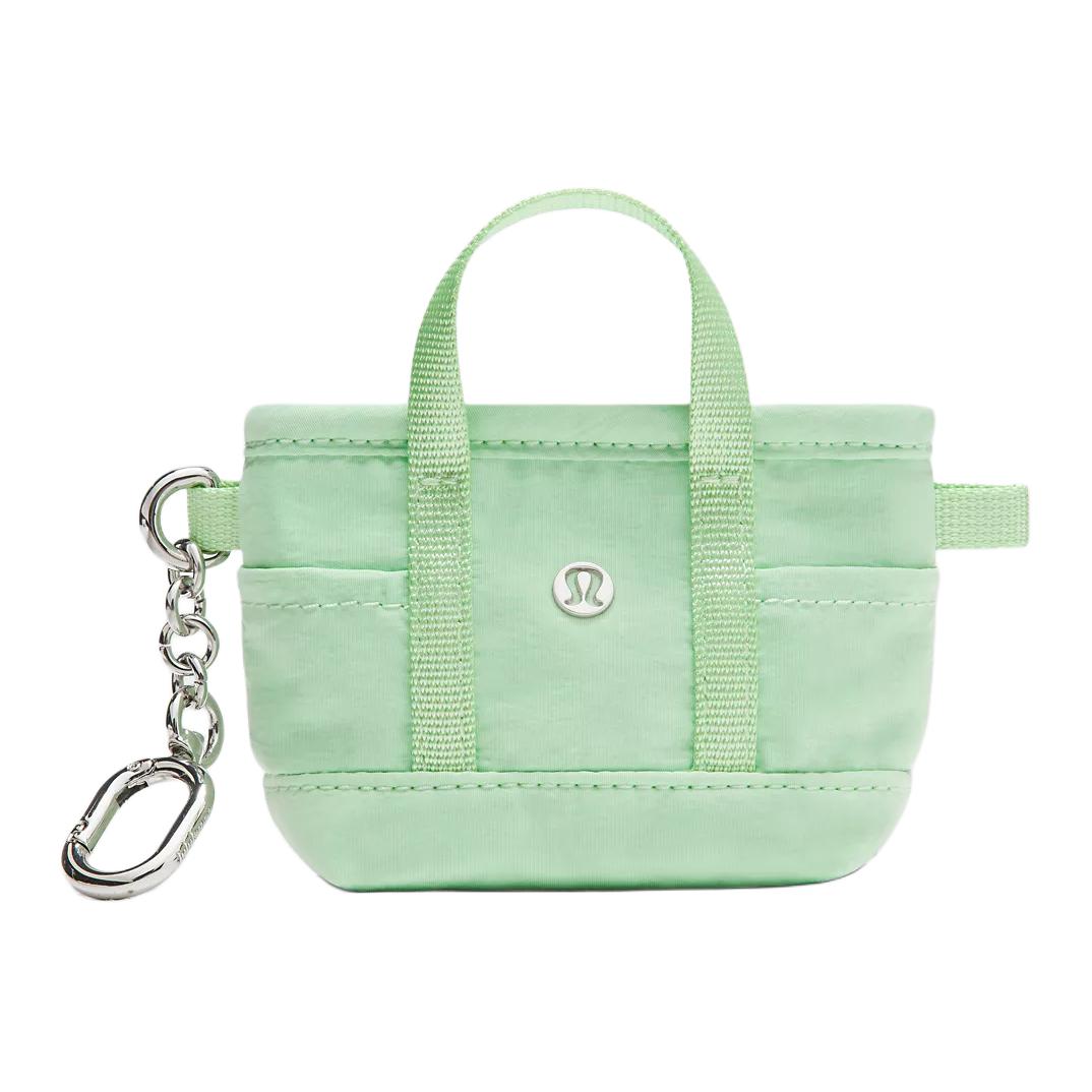 Lululemon Daily Brand Logo Classic Recycled Nylon Wallet Women Wallet Lime-Green LU9C21S-034406 Lime Green