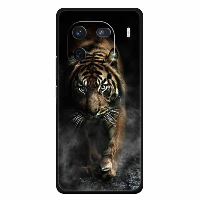 Für Vivo Iqoo 12 Hülle Weiches Silikon Niedliche Katze Löwe Bedruckte Hüllen für Vivo iQOO 12 Pro Hüllen Luxuriöse Schutzhüllen Iqoo12