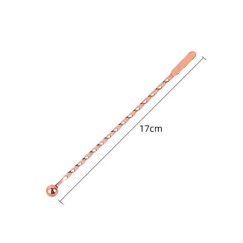 Nerezová ocelová mixérová tyčinka na koktejlové nápoje, míchací tyčinky, puddler, muddler, naběračka, míchadlo, tyčinky na chvilku, barové příslušenství