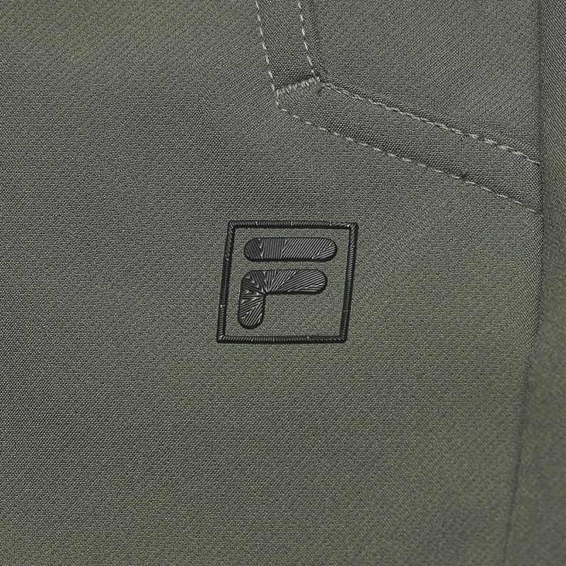 FILA WHITE Casual Pants Men's Army Navy Green Moderate Straight Fit Pants F11M533804FKK