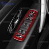 Für Renault Fluence 2009 2010 2011 2012 2013 2014 Echter Weicher Kohlefaser-Aufkleber LHD Auto-Fensterheber-Knopf Rahmen Zubehör