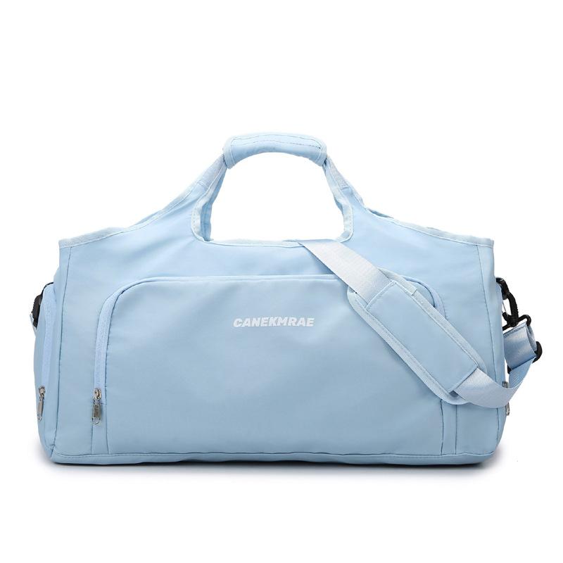 Simple and fresh fitness bag dry and wet separation sports fitness bag going out for travel portable belt shoe compartment simple luggage bag