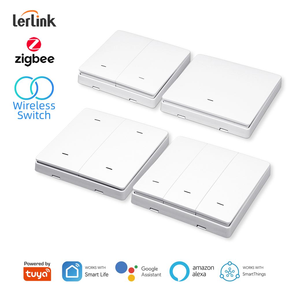 

Беспроводной пульт дистанционного управления ZigBee, интеллектуальный переключатель сцены, настенная панель-передатчик, 1/2/3/4 группы, питание от аккумулятора, работа со Smart