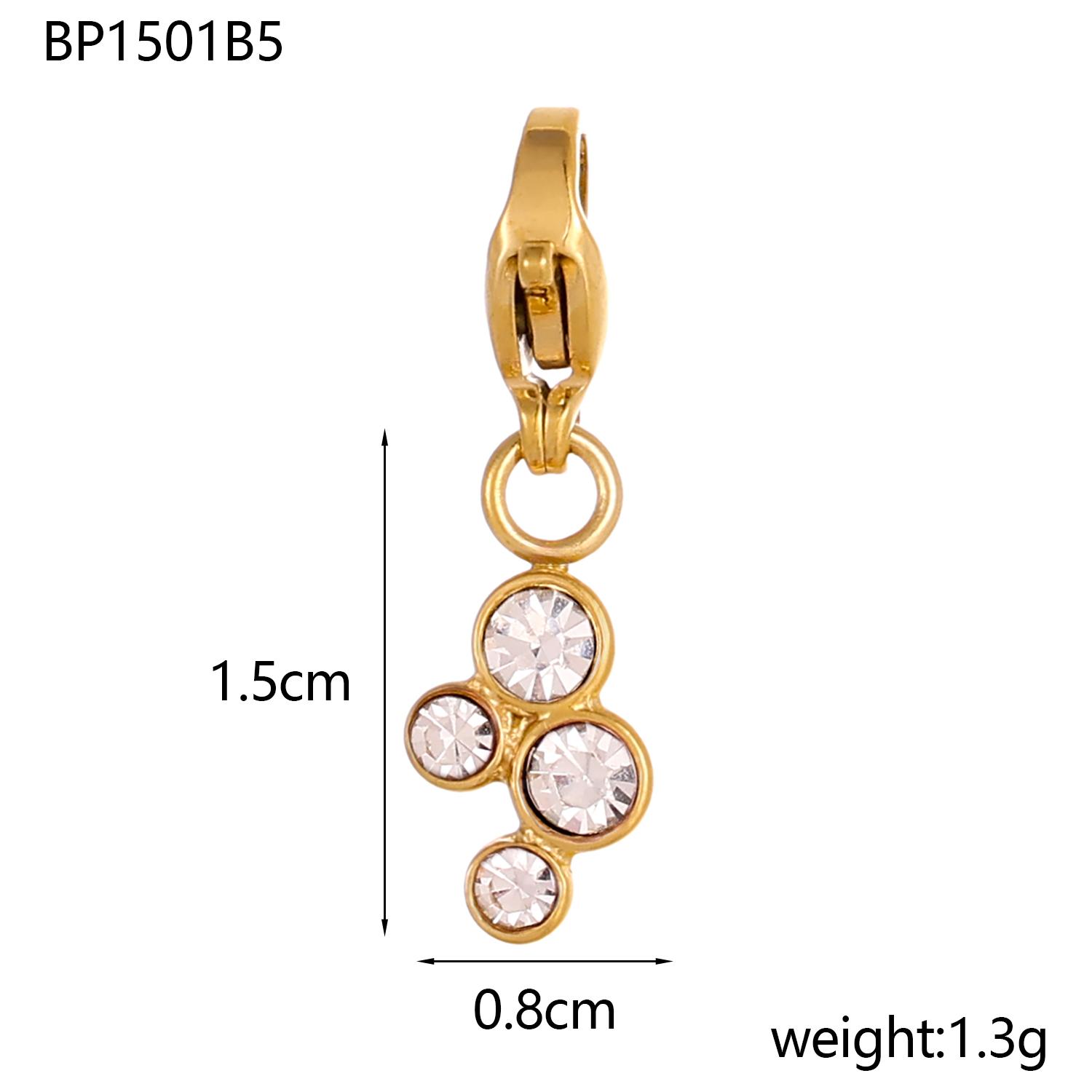 

CARLIDANA Fashionable Colorful Necklace 18K Gold Plated Rectangular December Crystal Pendant Charms for Women Jewelry Making