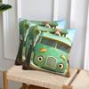 Hank And Trash Truck Cartoon 2 Pcs Square Pillowcase Pillow Cover Cushion Decor Comfort Throw Pillow For Home Car
