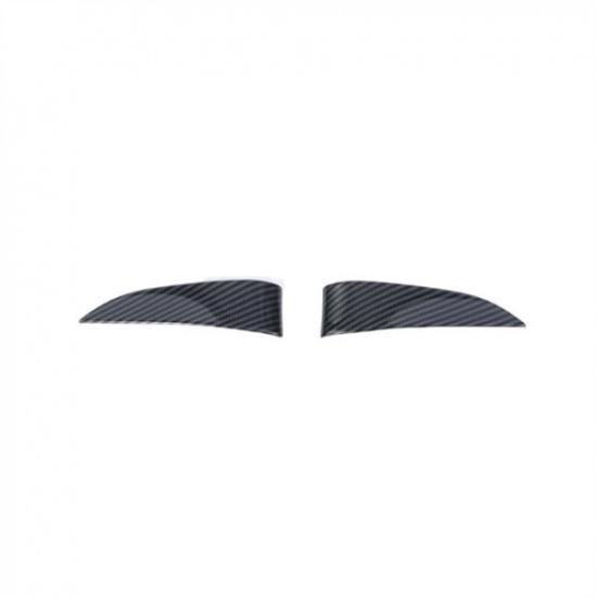 Carbon Fiber Front Window Triangle Cover Trim For Tesla Model 3 2024 2025 2026