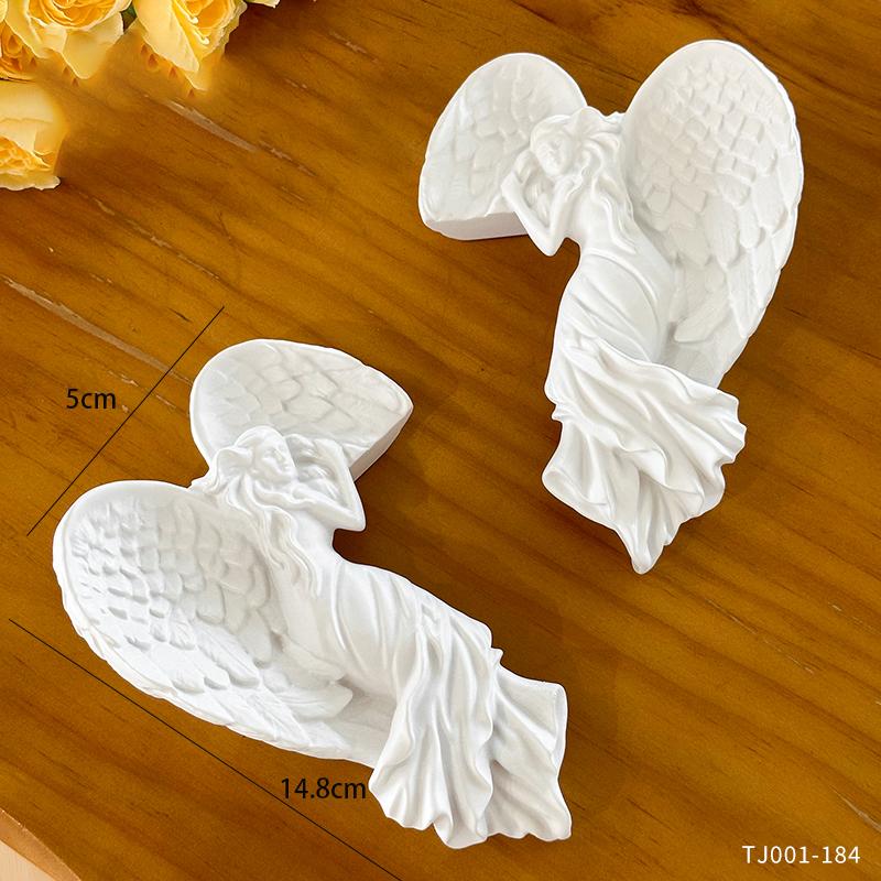 

1 Pair of 3D Creative Relief Angel Door Frame Decoration Wedding Background Wall Tv Decoration Switch Sticker Decoration