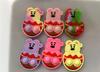 Pioneer Rat Bubble Keychain Set: Epoxy Resin Pop-It Stress Relief Toy & Animal Pendant