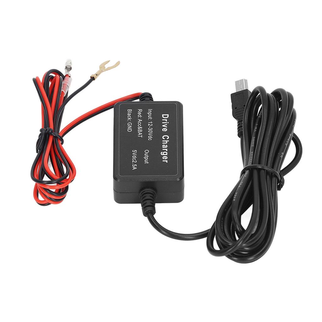 Dash Cam Hardwire Kit High Security 24h Surveillance for Mirror Cam GPS Navigator Radar Detector