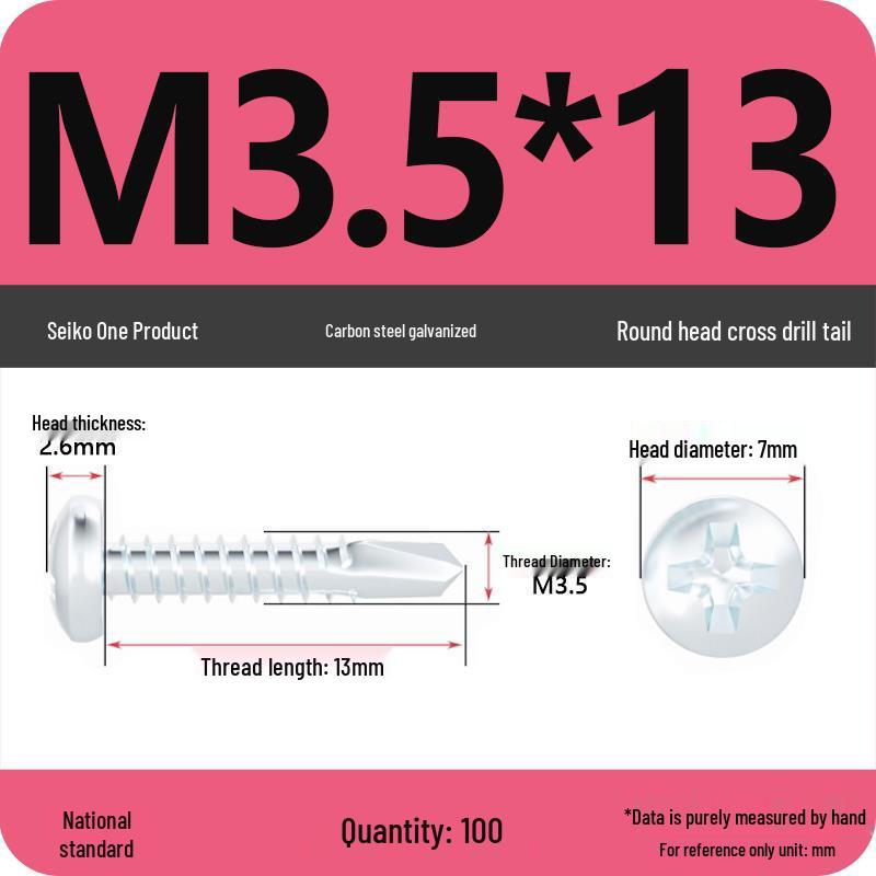 National Standard Hardened Galvanized Phillips Self-Drilling Self-Tapping Screws for Sheet Metal