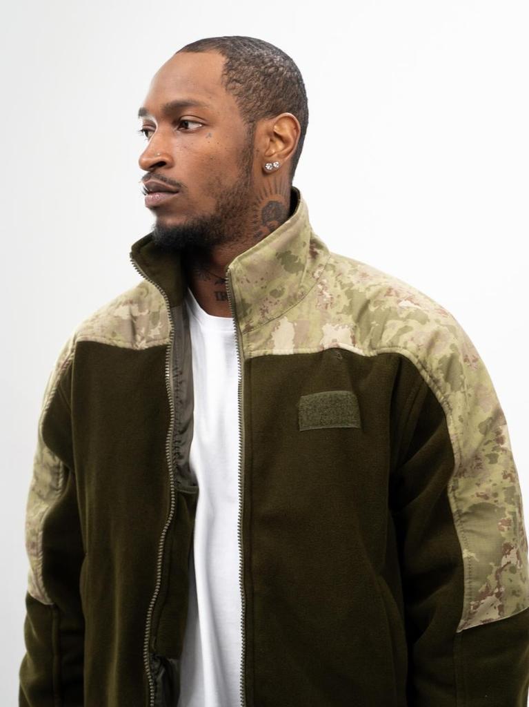 Jigga Wear M LONG Tactical Military Jacket Green Camo