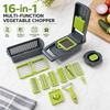 16-in-1 Vegetable Chopper PE+ABS Multi-Blade Kitchen Gadget for Home Cooking Meal Prep 4