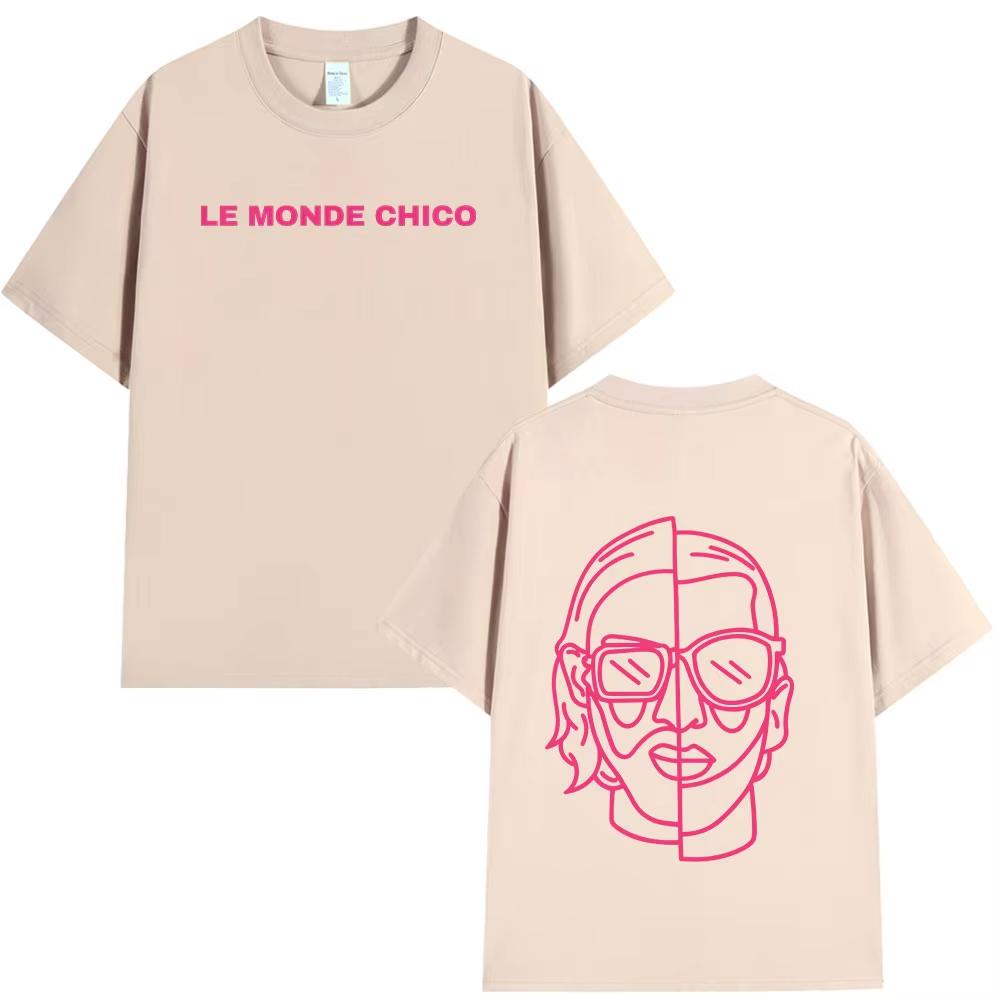 Le Monde Chico T Shirt French Rapper Album Graphic Print T-shirts Men Women Fashion Oversized Short Sleeve Tee Shirt