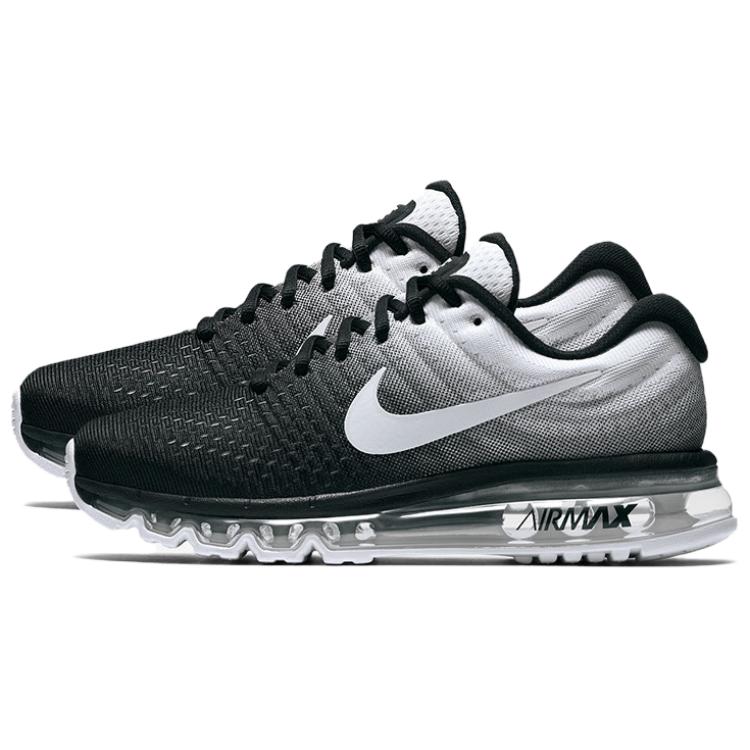 Nike Air Max 2017 Comfortable Soft Fabric Low Top Running Shoes Unisex Sneaker Black 849560-010