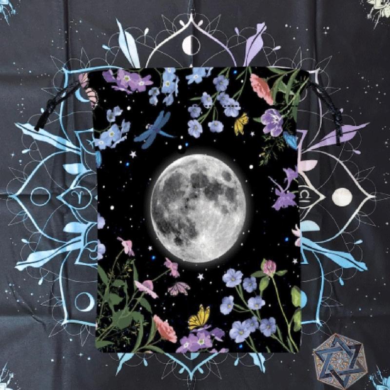 Drawstring Pouch Bag Divinations Tarots Bag Game Dices Oracles Cards Stored Bag