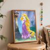 Disney DIY Rapunzel Oil Painting Art Painting Kit Home Wall Decor Handmade Gift for Princess Fans Paint by Numbers Canvas Wall Art Decor