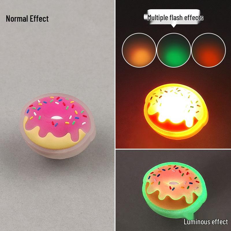 2025 Светодиодные светящиеся шармы для обуви кроксы - Мигающие забавные DIY аксессуары