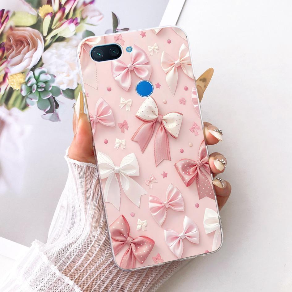 Für Xiaomi Mi 8 Lite Hülle Beliebte Blume Weiche Klare Silikon Schutzhülle Für Xiaomi Mi 8 SE Funda Mi8 Pro Mi8Lite TPU Hülle