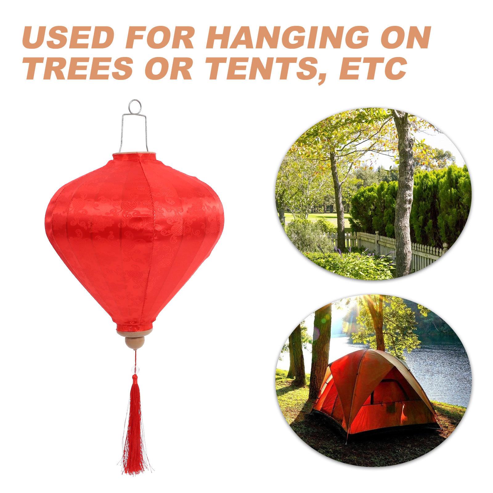 Vietnamese Lantern Fabric Traditional Water Drop Hanging Lanterns for Wedding Party Garden Decor other